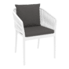 Portofino White Backrest Grey