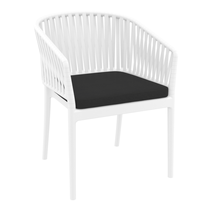 Portofino White Cushion Black