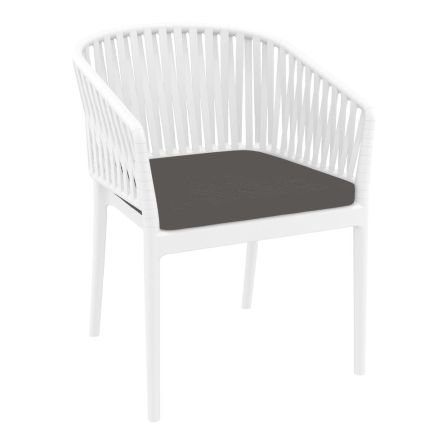 Portofino White Cushion Grey