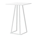 Linea Bar Height Table Square 70cm X 70cm White White Mfc Top