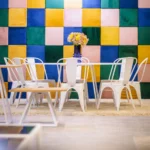 Linea Dining Table Round 180cm Dia White White Mfc Top Insitu 3