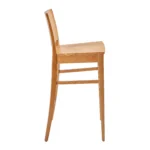 Oxley Bar Stool Solid Oak Side