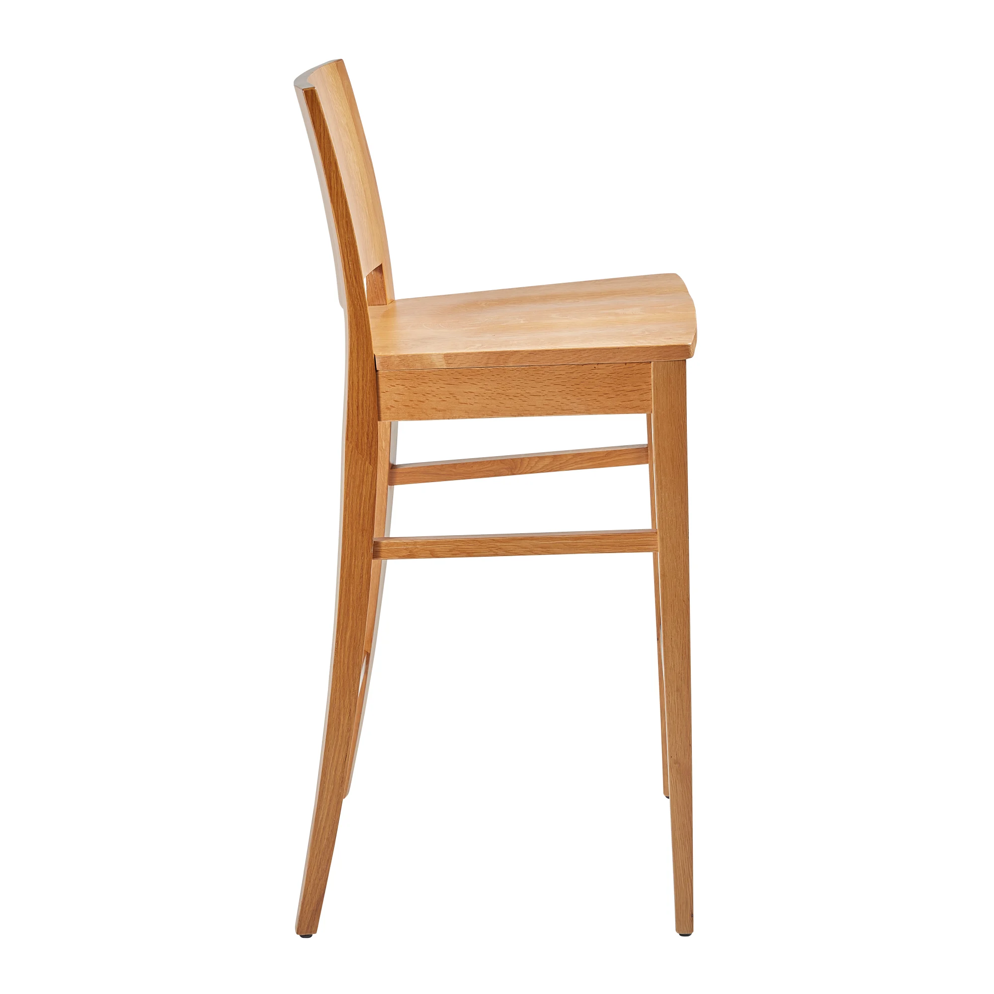 Oxley Bar Stool Solid Oak Side