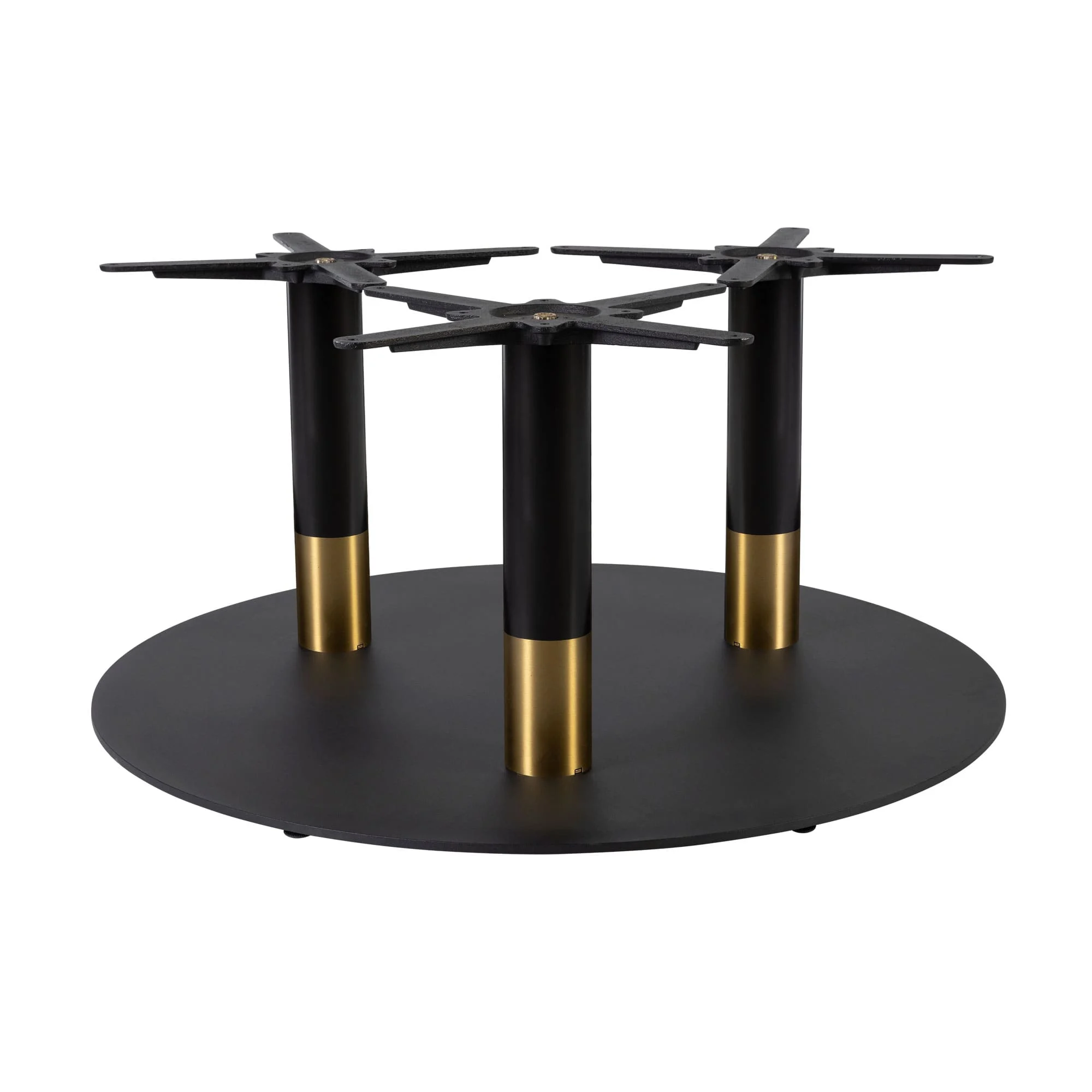 Boston Coffee Height Table Base Extra Large Round Black and Gold