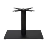 Boston Coffee Height Table Base Small Rectangular Fluted Black Side