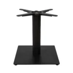 Boston Coffee Height Table Base Small Square Fluted Black Side