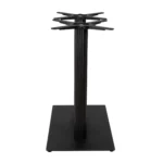 Boston Dining Height Table Base Large Rectangular Fluted Black Side