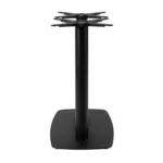 Boston Dining Height Table Base Large Rectangular Radius Edges Black Side
