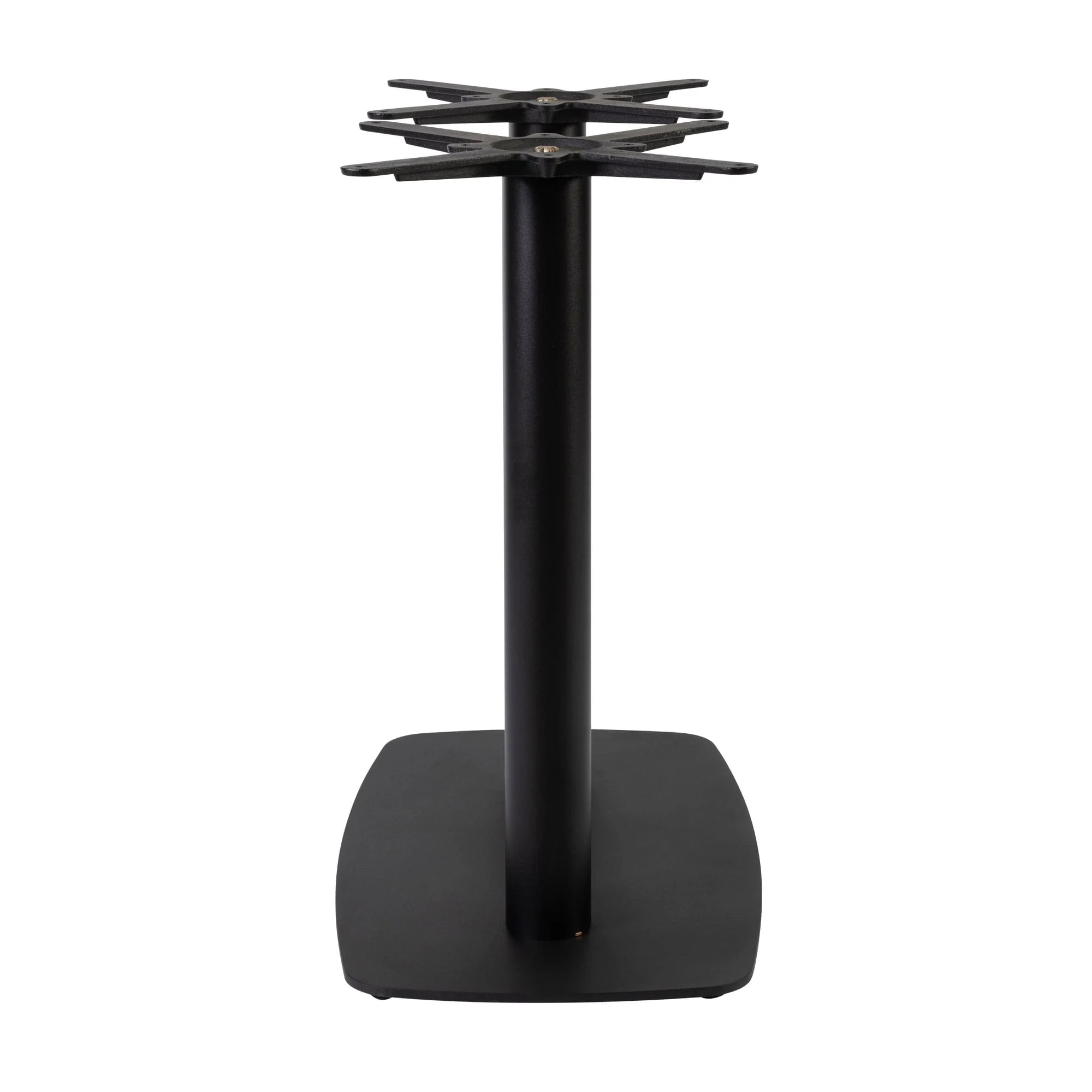 Boston Dining Height Table Base Large Rectangular Radius Edges Black Side