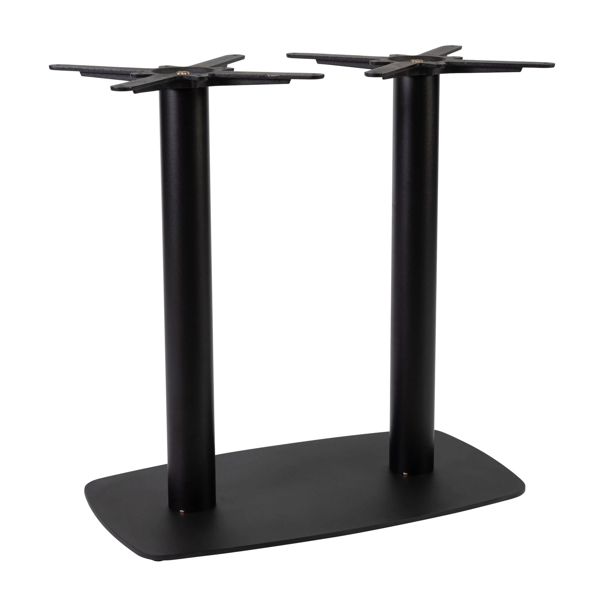 Boston Dining Height Table Base Large Rectangular Radius Edges Black