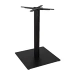 Boston Dining Height Table Base Large Square Fluted Black
