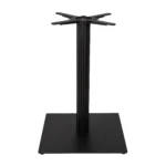 Boston Dining Height Table Base Large Square Fluted Black Side