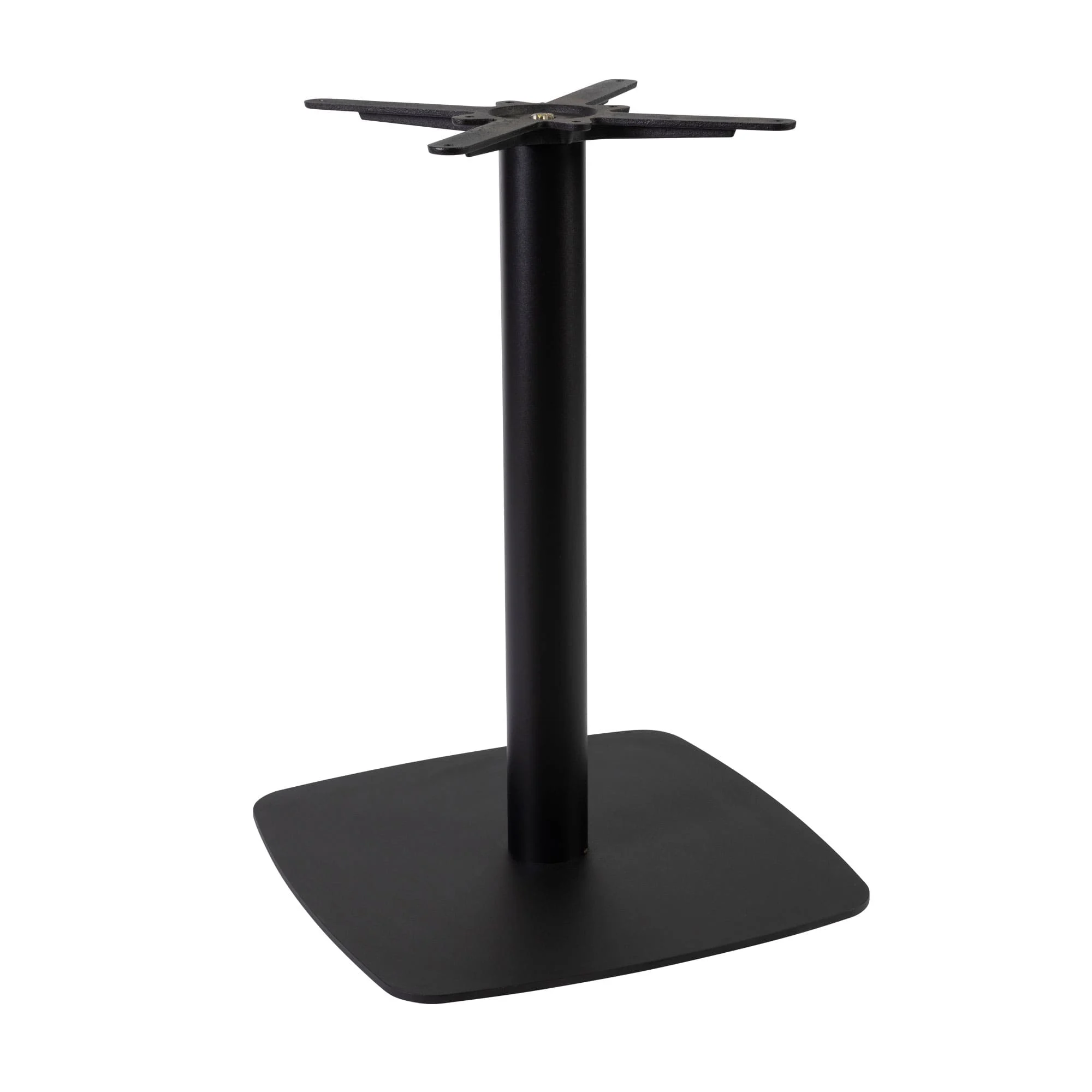 Boston Dining Height Table Base Large Square Radius Edges Black