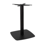 Boston Dining Height Table Base Large Square Radius Edges Fluted Black