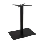 Boston Dining Height Table Base Small Rectangular Fluted Black