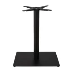 Boston Dining Height Table Base Small Rectangular Fluted Black Side