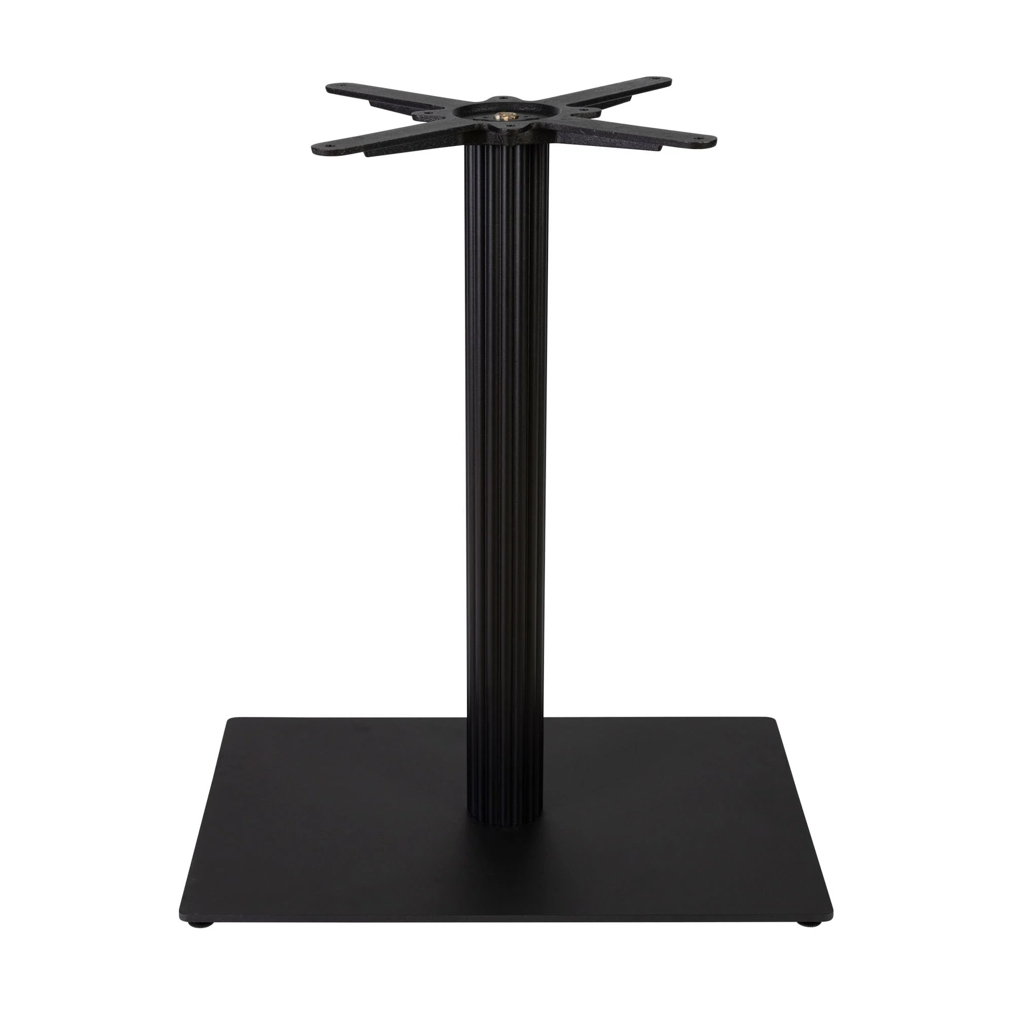 Boston Dining Height Table Base Small Rectangular Fluted Black Side