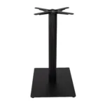 Boston Dining Height Table Base Small Rectangular Fluted Black Side