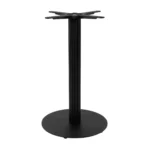 Boston Dining Height Table Base Small Round Fluted Black