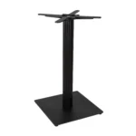 Boston Dining Height Table Base Small Square Fluted Black