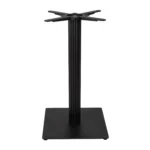 Boston Dining Height Table Base Small Square Fluted Black Side