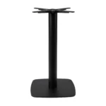 Boston Dining Height Table Base Small Square Radius Edges Black Side