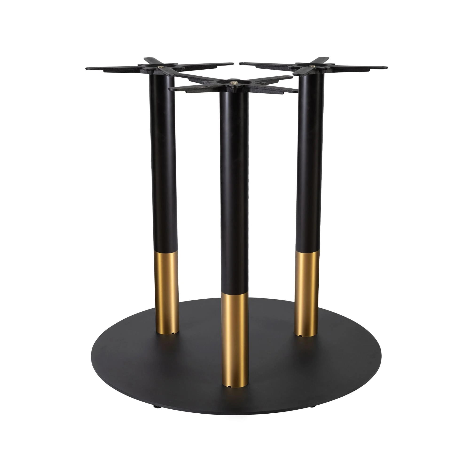 Boston Mid Height Table Base Extra Large Round Black and Gold