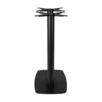 Boston Mid Height Table Base Large Rectangular Radius Edges Black Side