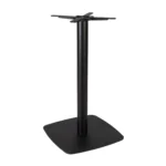 Boston Mid Height Table Base Large Square Radius Edges Black