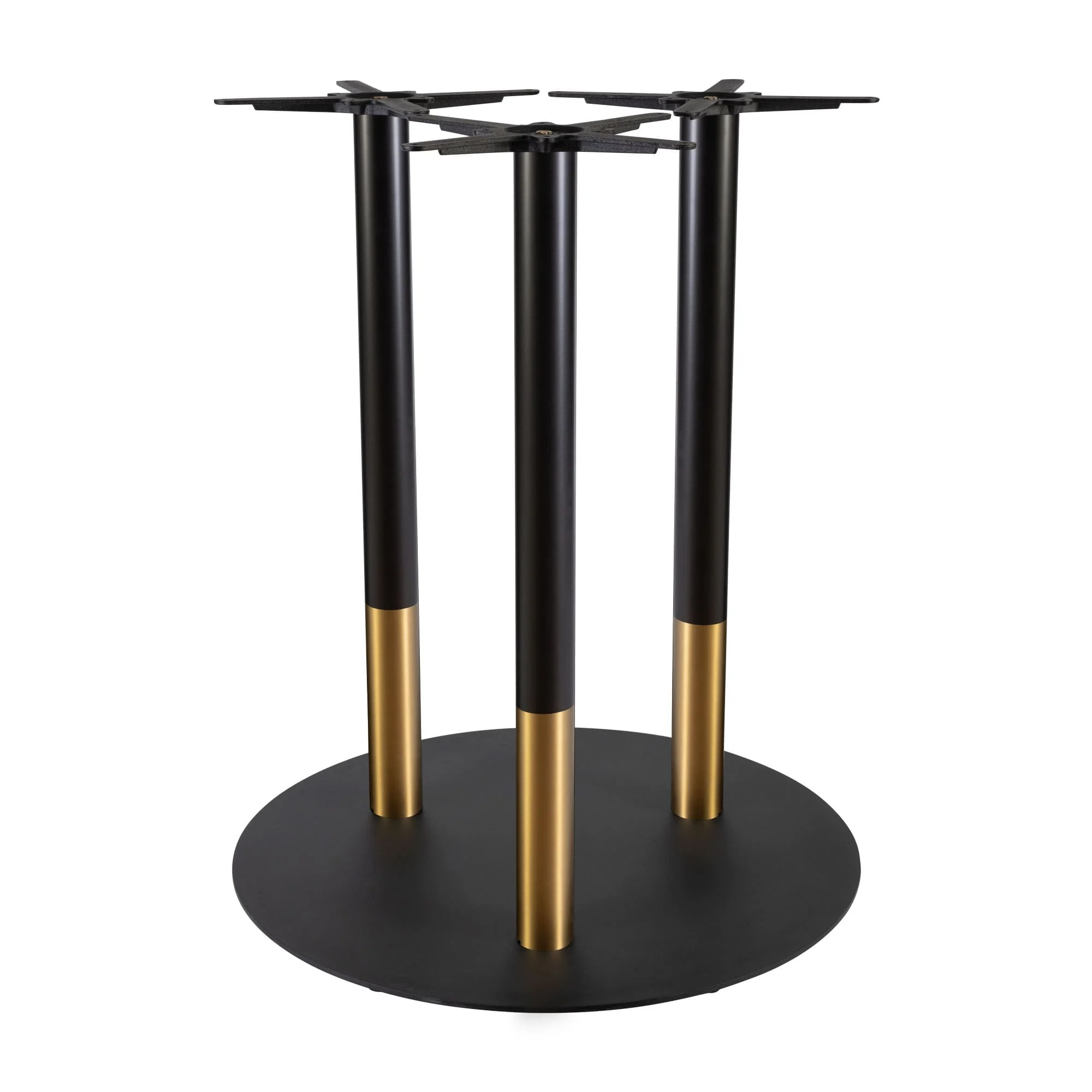 Boston Poseur Height Table Base Extra Large Round Black and Gold