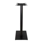 Boston Poseur Height Table Base Large Rectangular Fluted Black Side