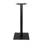 Boston Poseur Height Table Base Large Square Fluted Black Side