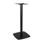 Boston Poseur Height Table Base Large Square Radius Edges Black