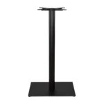 Boston Poseur Height Table Base Small Rectangular Fluted Black Side