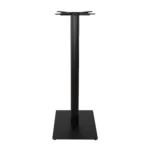 Boston Poseur Height Table Base Small Rectangular Fluted Black Side
