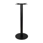 Boston Poseur Height Table Base Small Round Fluted Black