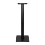 Boston Poseur Height Table Base Small Square Fluted Black Side