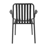 Henley Armchair Charcoal Grey Back