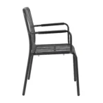 Henley Armchair Charcoal Grey Side