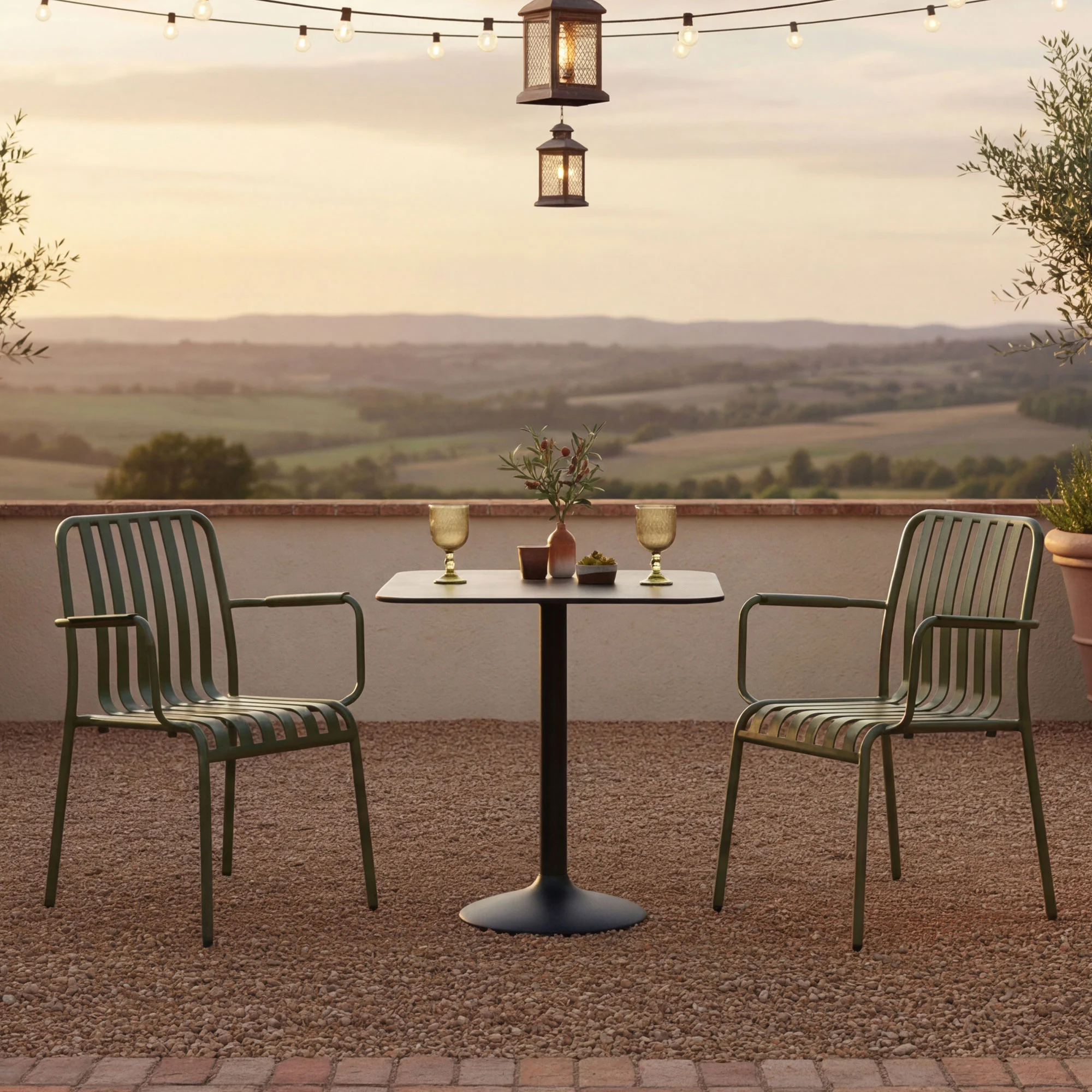 Henley Armchairs Green Extrema Premium Square