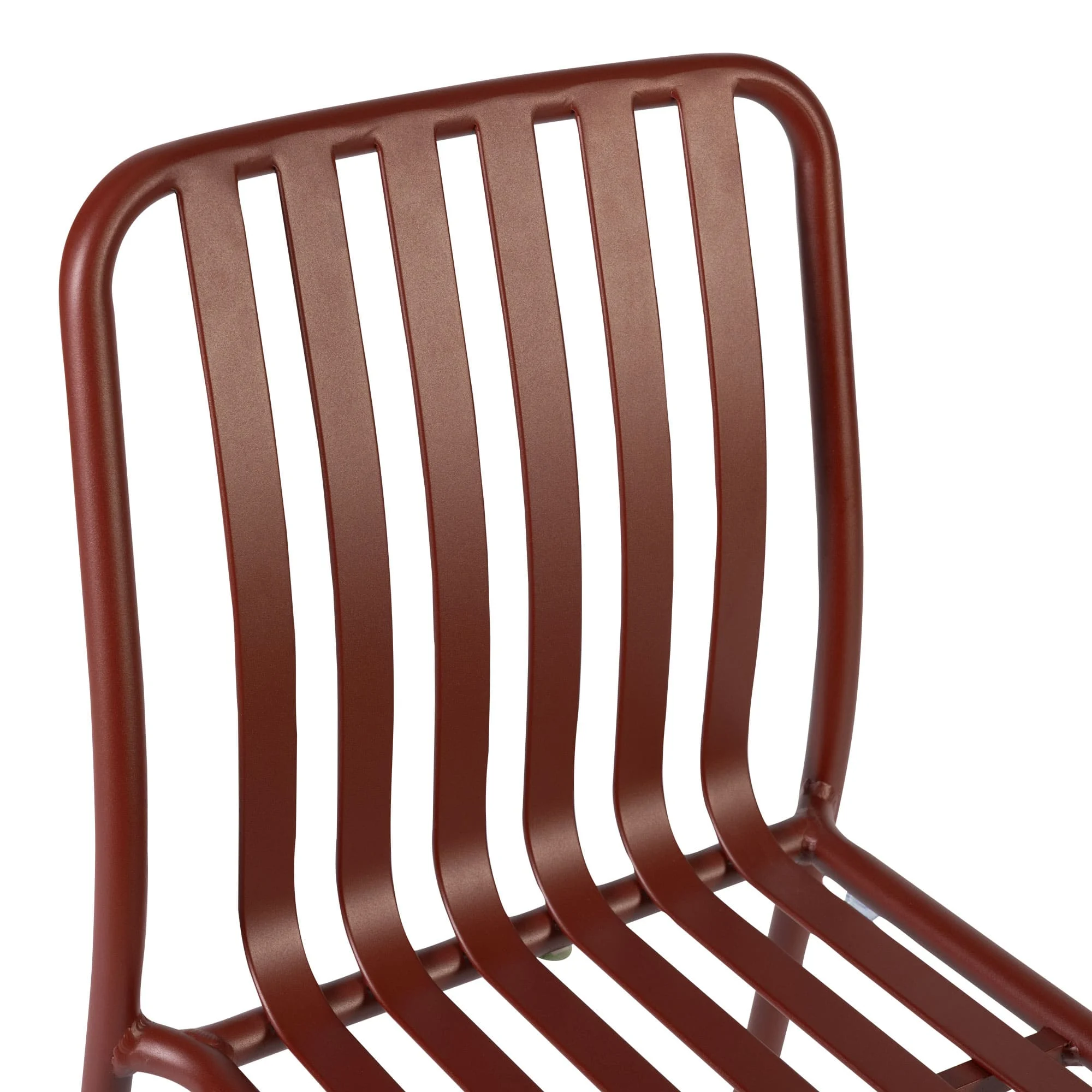 Henley Side Chair Brick Red Detail