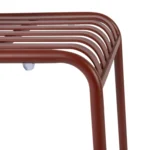 Henley Side Chair Brick Red Detail