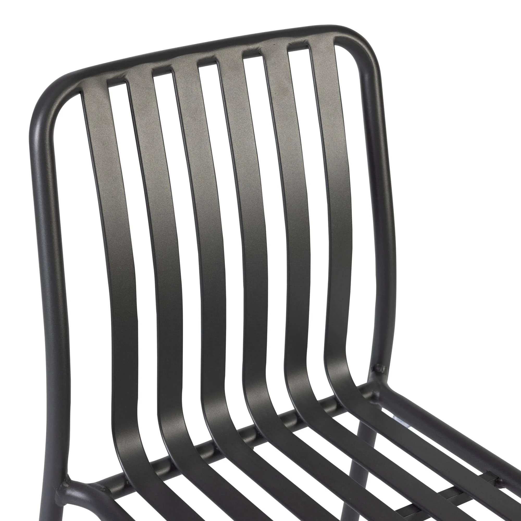 Henley Side Chair Charcoal Grey Detail