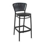 Portofino Bar Stool 75 Black