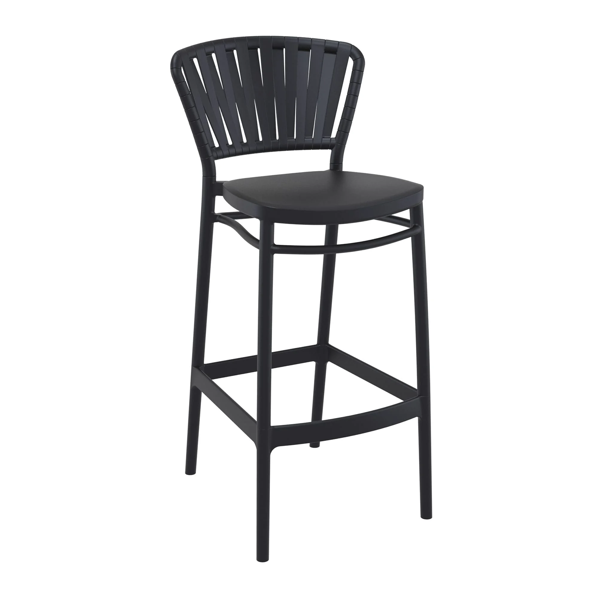 Portofino Bar Stool 75 Black