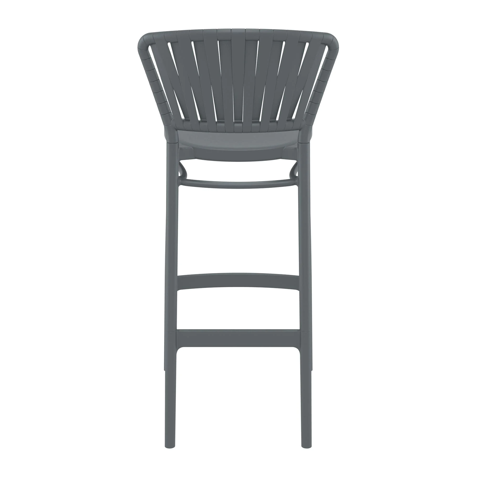 Portofino Bar Stool 75 Dark Grey Back