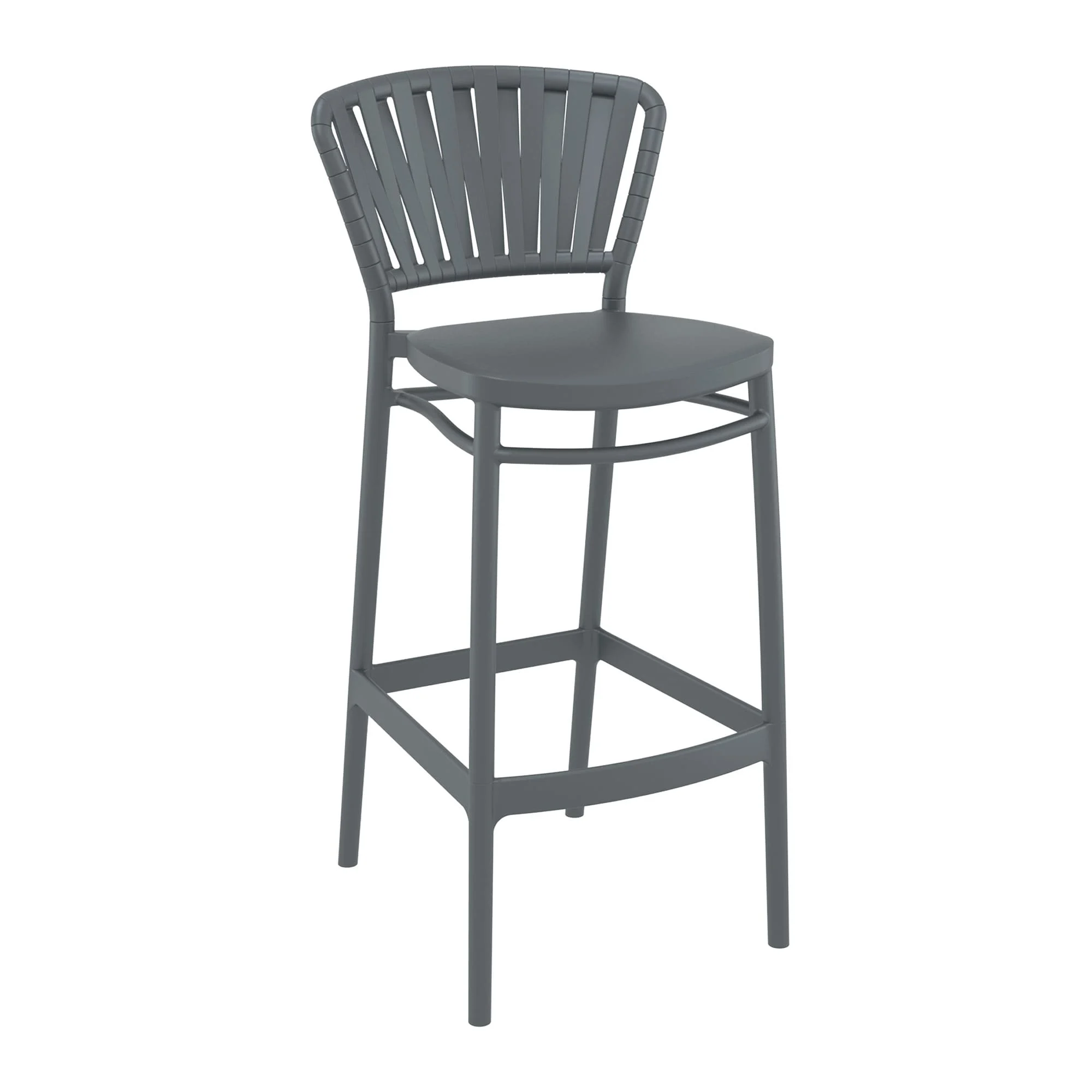 Portofino Bar Stool 75 Dark Grey