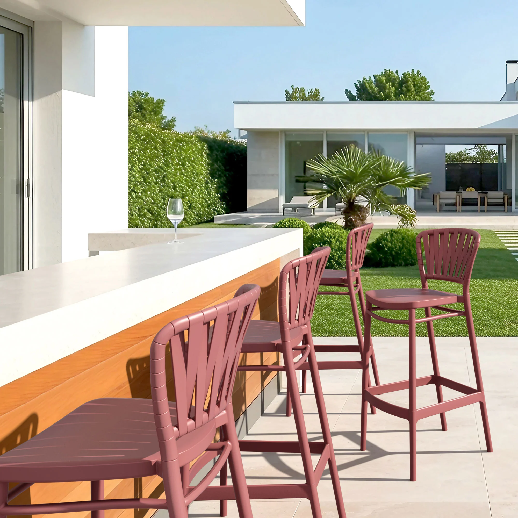 Portofino Bar Stool 75 Insitu