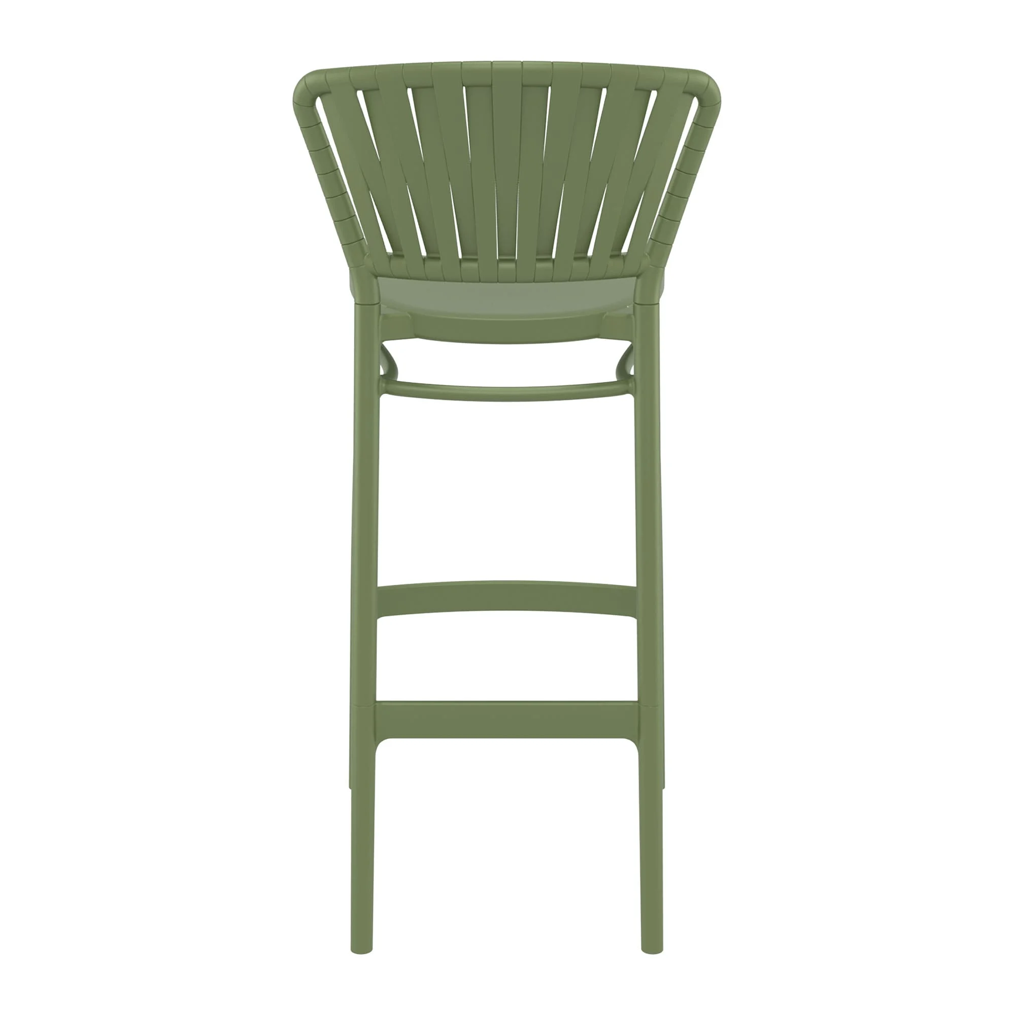 Portofino Bar Stool 75 Olive Green Back