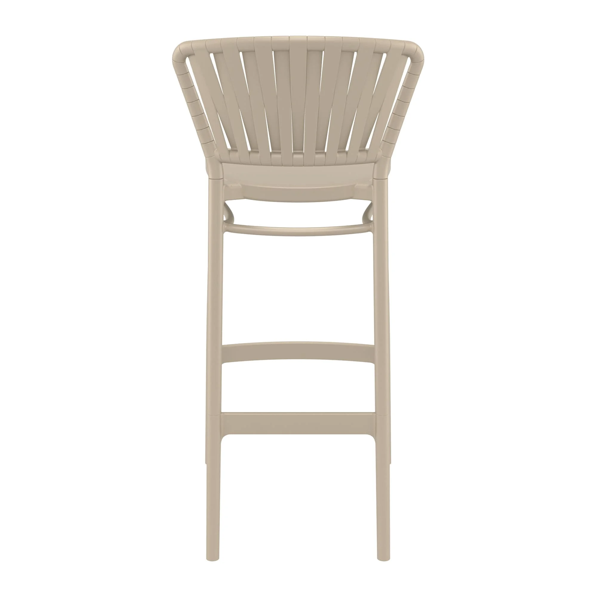 Portofino Bar Stool 75 Taupe Back